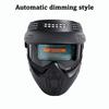 High Quality Auto Darkening Welding Glasses with Brim Design Detachable Face Shield Adjustable Band Split Type Welder Mask