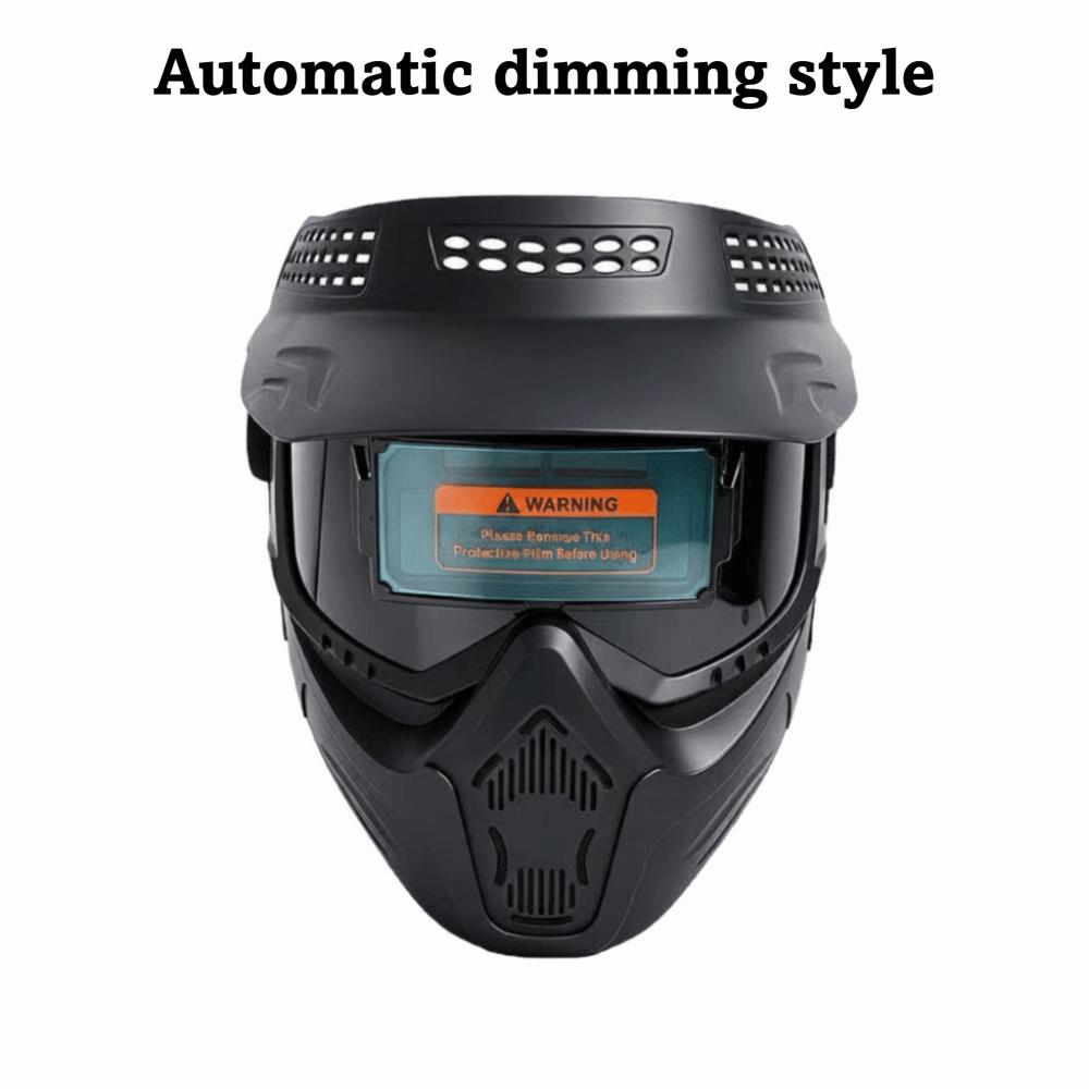High Quality Auto Darkening Welding Glasses with Brim Design Detachable Face Shield Adjustable Band Split Type Welder Mask