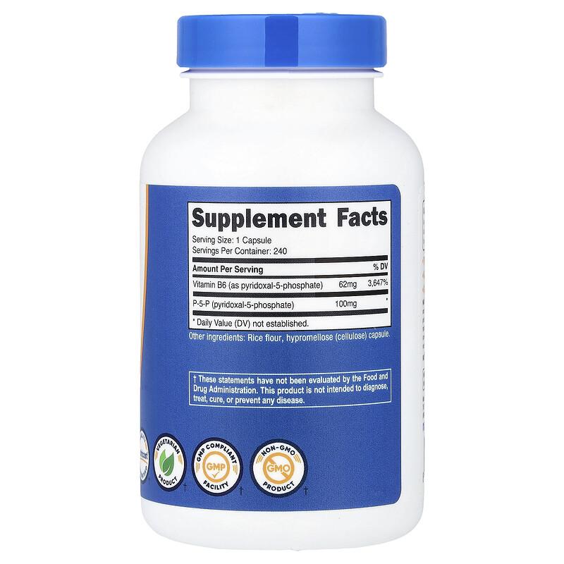 P-5-P, 100 mg, 240 Capsules