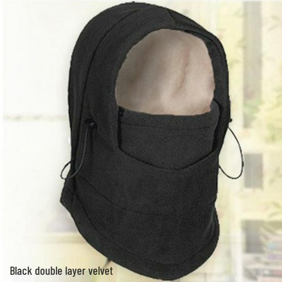 Winter Winddichte Fleece Radmütze Maske - Dicke, Warme Kopfbedeckung zum Skifahren und für Outdoor-Aktivitäten