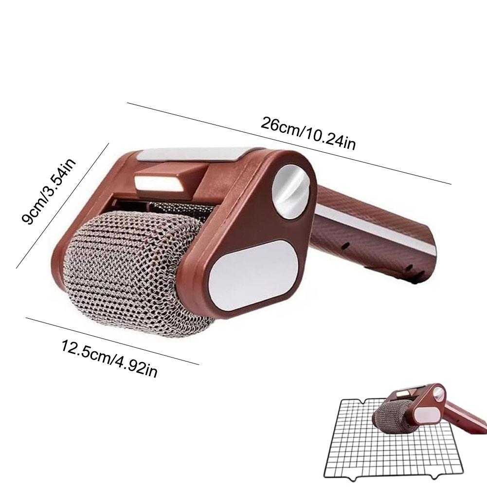 2025 Uppgradering Elektrisk Rullgrillborste 350 RPM Rostfritt Stål Borstlös Rengöringsborste Utbytbar Borsthuvud BBQ Rengöringsverktyg