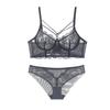 Lace Bra Set Wireless Breathable Bralette Cross Front Underwear Women Plus Size Available