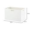 Sanka Inbox Storage Box, Large, White (38.9cm W X 26.6cm D X 23.6cm H), Fits Color Boxes Perfectly, Features 3-Way Handles, Stackable, Stylish, Drawer