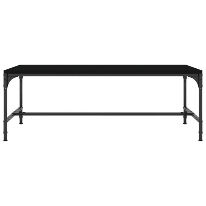 819387 vidaXL Coffee Table Black 100x50x35 Cm Engineered Wood