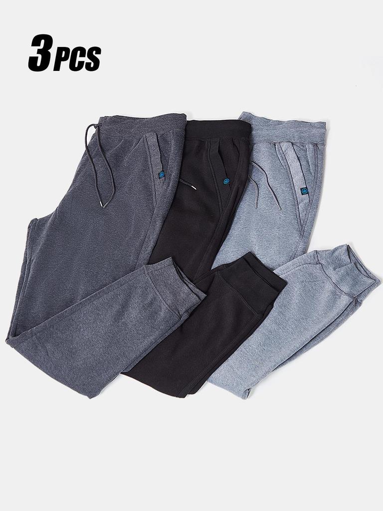 Rose Beauty A Men's Autumn and Winter Loose Fleece Sports Casual Pants