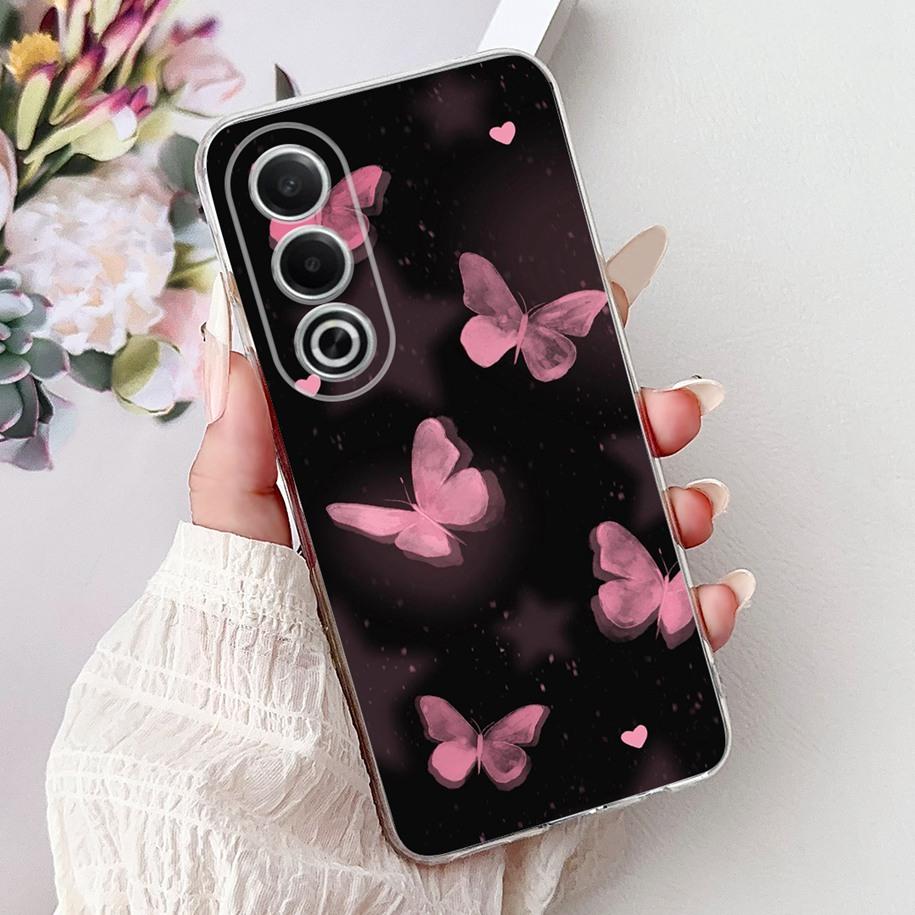 For OPPO K12x A80 Case 2024 New Fashion Love Heart Soft Silicone Back Cover For OPPO A3 Pro 5G CPH2639 A 80 K 12x CPH2667 Bumper