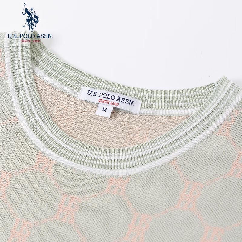 U.S. Polo Assn. Damen Strick-T-Shirt-Kleid mit Kühl-Effekt