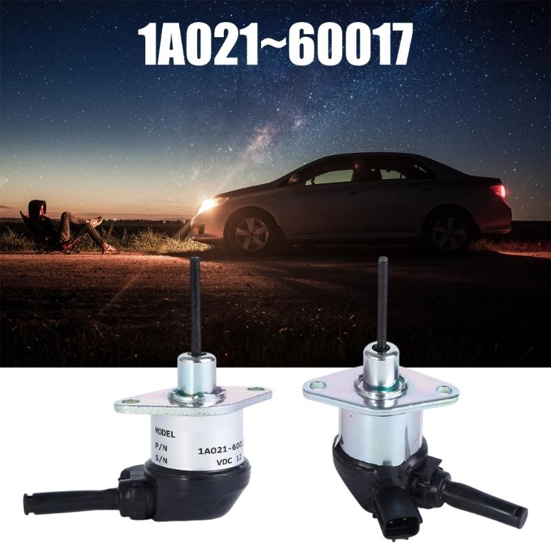 Digging Machines Engine Flameout Stop Solenoid Valves Corrosion Resistant Part for 1A021-60017 Excavators, 12V 1A