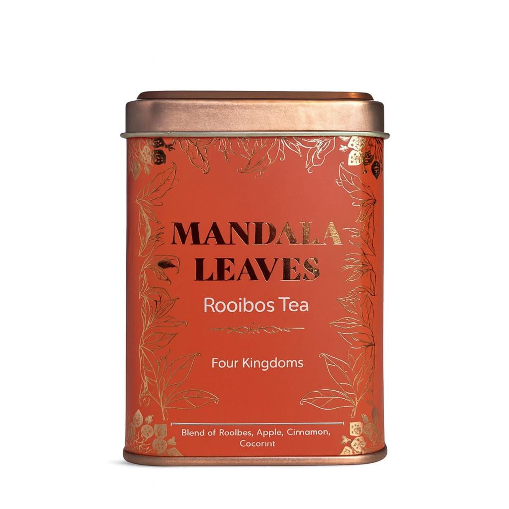 2x Four Kingdoms Caffeine-Free Rooibos Cinnamon Coconut Tea 50g