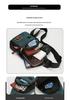 Trendy Lightweight Men's Commuter Chest Bag: Wear-Resistant, Large Capacity, Multi-Compartment Crossbody
