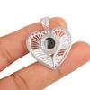 Moss Agate Gemstone 925 Sterling Silver Jewelry Pendant 1.4" For Birthday Gift CP-15-33