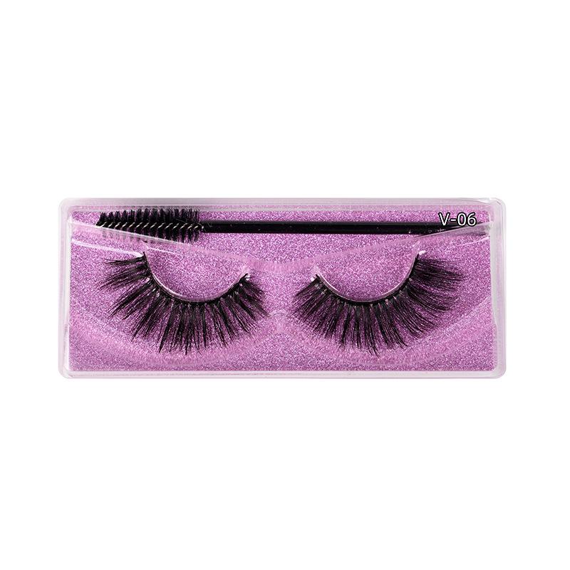 1 Pair 3D Mink Eyelashes Make Up False Cils Hand Made Fake Eyelashes Wholesale Thick Eyelashes Extension