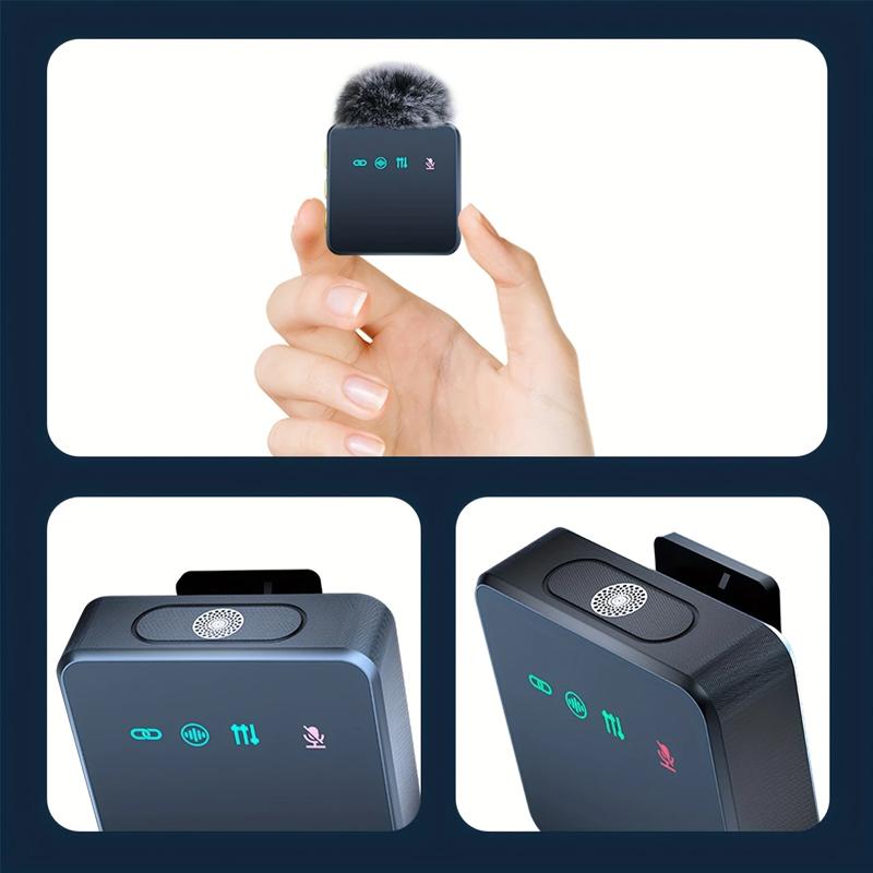 Professional Wireless Microphone System  USB-C Charging Silent Recording Capabilitymodern Design Perfect For Streaming And Calls
