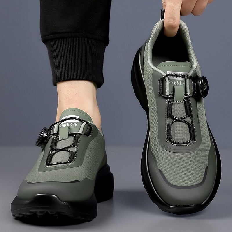 Casual Men's Shoes Designer Rotating Buckle Men Sneakers Thick-Soled Comfortable Outdoor Walking Shoes Zapatillas Hombre
