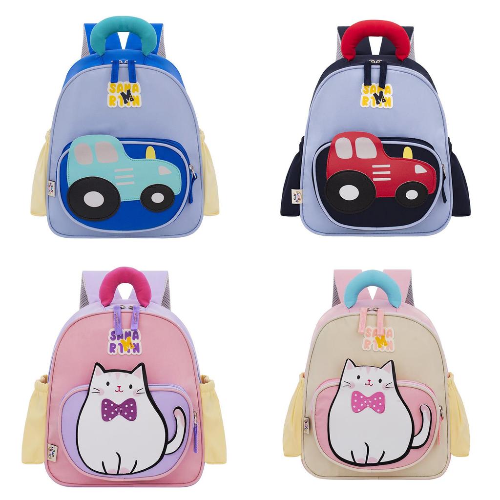 Kinder Cartoon Auto Rucksack Mit Strapazierfähigem Polyesterfutter Für Vorschulkinder