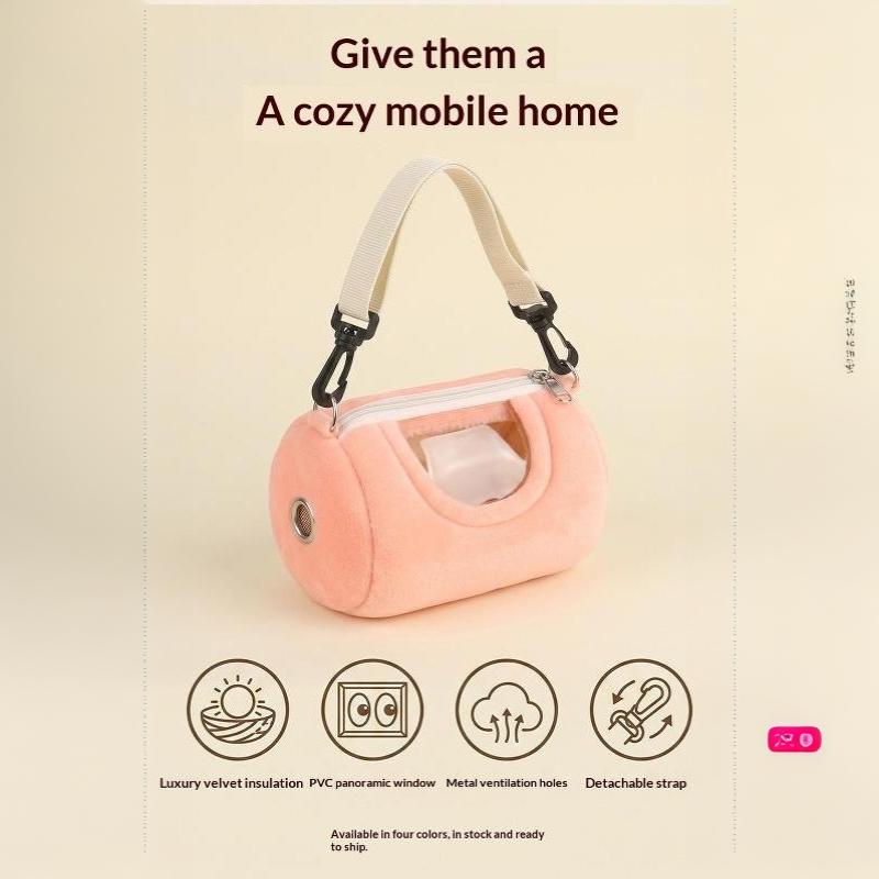 1 Pezzo Zaino Piccolo per Animali Domestici Borsa Trasportino Criceto Cilindro Portatile Borsa a Tracolla Scoiattolo Volante Viaggio Rete Traspirante Tasca Articoli per Animali Domestici