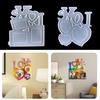 Photo Frame Decoration Silicone Mold LOVE Epoxy Jewelry Mold Resin Casting Pendant Mold Suitable for Diy Resin Crafts