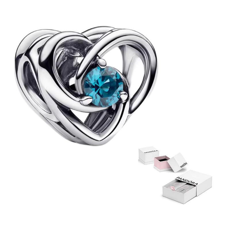 Pandora Heart Shaped Hollow Design Pendant Women Pendant Silver 793744C01