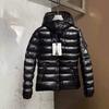 Small Waist Glossy Down Jacket Women's Waist Goose Down Hooded