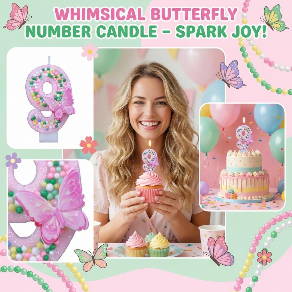 Fashion Cartoon Creative Birthday Candles Party Digital Candles