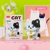 Cute Pastoral Teddy Dog Pet Building Blocks Micro-Granular Ornament Children's Toy Gifts New Product Cat And Dog Themed