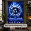 Personalized Wall Tapestry,Hamburger SV Custom Text, Soft Fabric Wall Art For Indoor Decoration