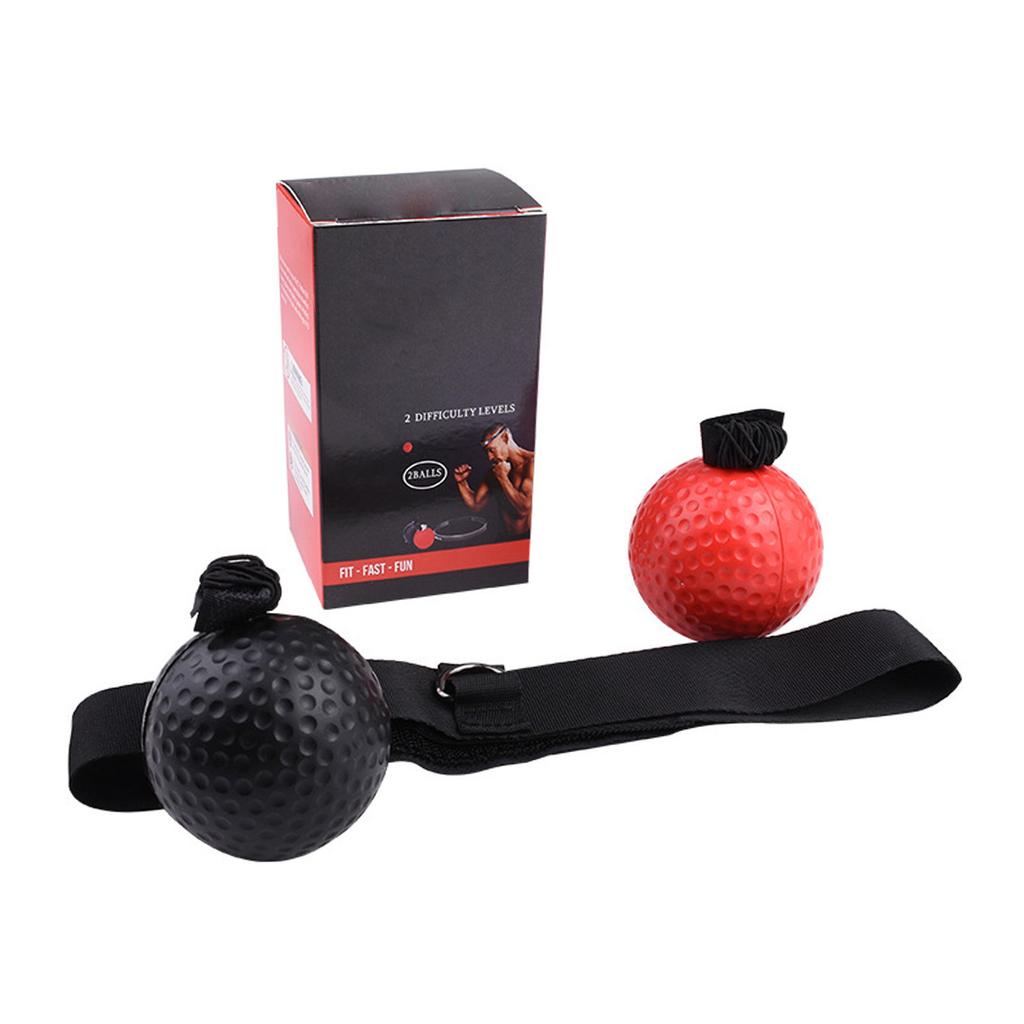 PU Boxing Reflex Ball Set Portable Boxing Training Ball with Adjustable Headband for Home Workout Type 1