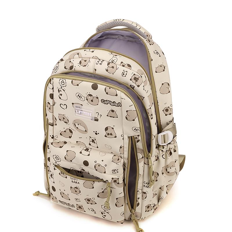 Student Cartoon School Bag Kindergarten Ridge Protector Backpack Women's Backpack Lightweight Children's Backpack