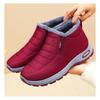 Women's Winter Cotton Shoes – Warm Lined Large-Size Thickened Plush Snow Boots, Anti-Cold Insulated Short Boots for Winter Outdoor Wear