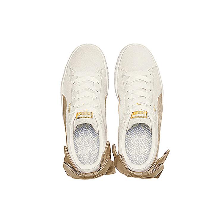 Puma Pelle Scamosciata Fiocco Varsity Rosa Oro Donna 367732-03