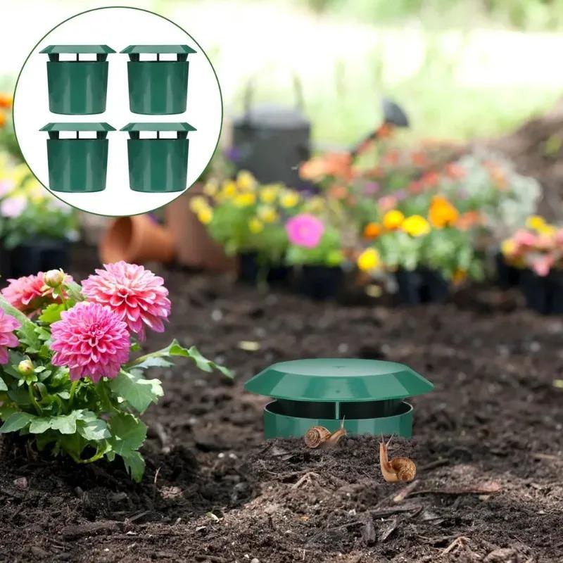 1/20pcs Snail Trap Catcher Garden Slug Cage Snail Cage Slug Pest Repeller Reusable Plastic Snail Trap Plants Farm Protector Tool