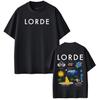 Lorde Ultrasound World Tour 2026 Maglietta Stampata Unisex Moda Donna Maglietta Casual Puro Cotone Estetica T-shirt alla Moda Regali per Fan