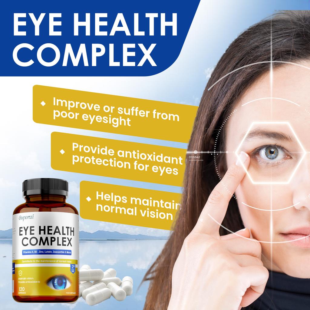 Rich In Vitamin A, Lutein, Zeaxanthin Capsules, Supports Eye Health, Antioxidant Properties, Suitable for Adults.