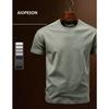 Men's Cotton T-shirt Regular Fit Casual Style Solid Color Basic T-shirt