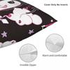 Black Kuromi Bat Skull Cartoon Square Pillow Cases Cushion Covers Funny Zippered Decor Pillowcase for Home 45x45cm