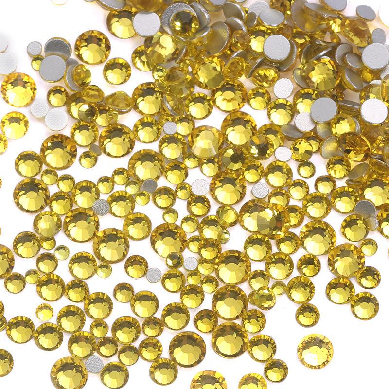 Nail Art Größe Gemischt Flacher Boden Diamant Ss6-Ss20 Mehrgrößen Strass Schmuck 1440 Stück