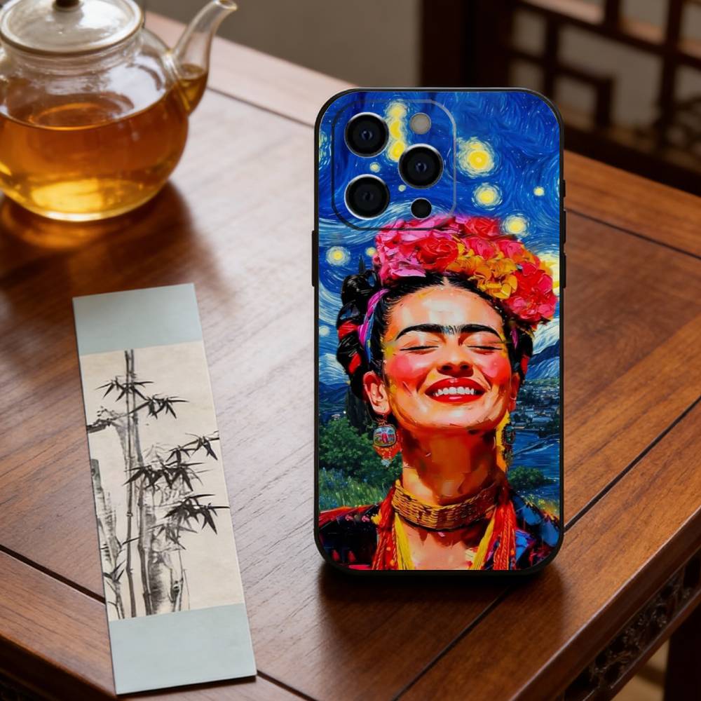 Art of Frida Kahlo Phone Case Silicone Soft For IPhone 17 16 15 14 13 12 11 X XR Plus Pro Max Plus