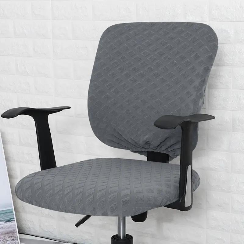 Office Chair Cover Universal Rotating Chair Slipcovers Water Resistant Stretch Removable Protector Computer Chair Seat Cover