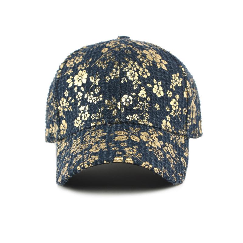 Hot Stamping Hard Top Baseball Cap Women's Outdoor Sunscreen Hat