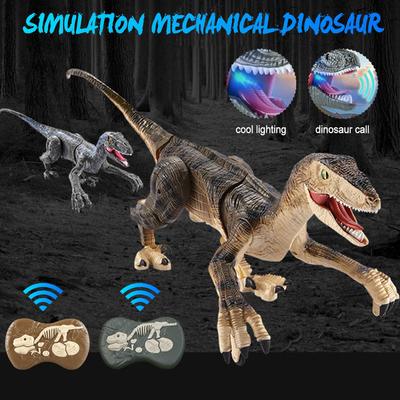 46cm 2.4G Electric Robot Dinosaur Toys with Remote Control Large Dinosaurs Sound Light Toy Walking Animals Toys for Children Boys