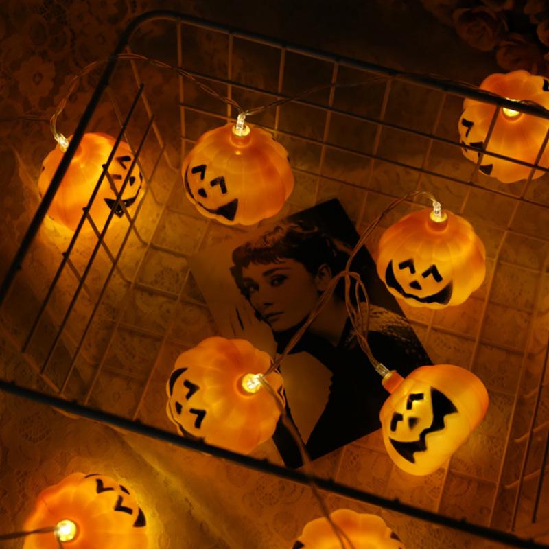 LED Ghost Hand Halloween String Lights - Spooky Pumpkin & Skull Décor