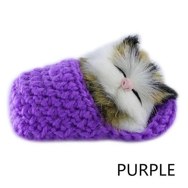 Adorable Plush Cat Keychain For Kids With Realistic Sound And Soft Touch