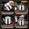 Multi-purpose Stainless Steel Oil Filter Pot with Large Capacity for Kitchen