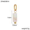Trend Colorful Handmade Natural Stone DIY Necklace Charm Pendant 18K Gold Plated Stainless Steel Accessories Fashion Jewelry