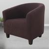 Thickened Elastic Sofa Cover For Single Sofa Chair Leisure Club With U-shaped Design Deep Grey