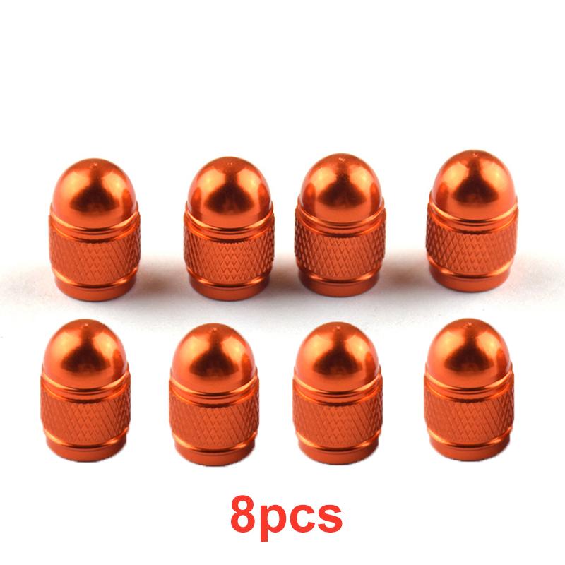 4/8pcs Aluminum Alloy Car Wheel Tire Valve Caps Bullet Tyre Valve Cap Motorcycle Bike Tire Rim Stem Cover Dust Proof Nipple Caps
