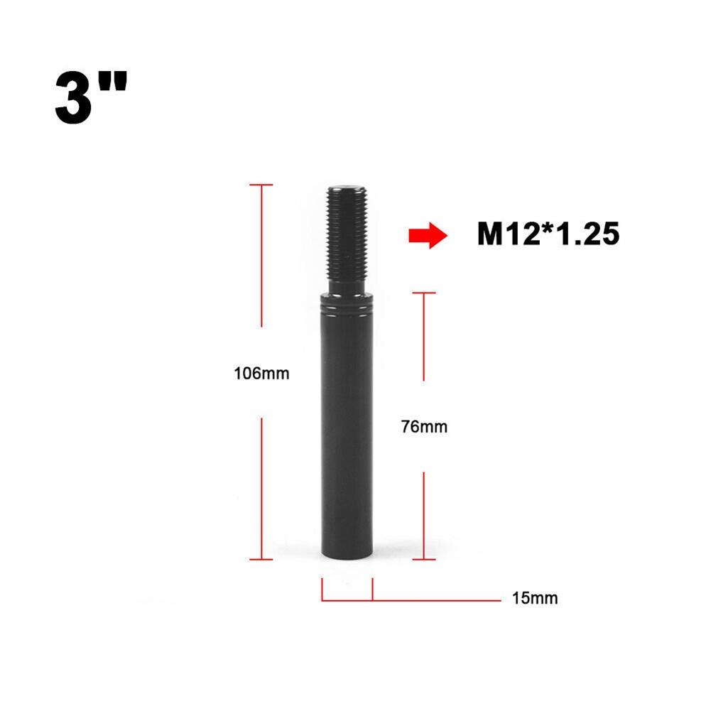 3/3.5/4in Aluminum Shift Knob Extender Extension Lever Gear Manual Shifter Rod 3IN