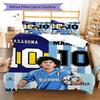 SSC Napoli  Pattern Bedding Quilt Set Quilt Cover Pillowcase Home Decoration Birthday Gift (1 * Duvet Cover + 2 * Pillowcase, Without Core)
