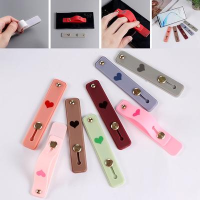 Creative Hand Band Silicone Finger Ring Push Pull Phone Holder Grip Stand