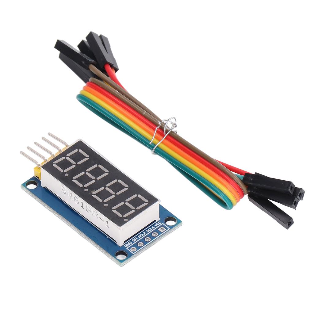 4 Digit Digital Tube Module 74HC595 Driver Adjustable LED Display Module with Jumper 3.3V‑5V